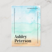 Tropisches Qr-Logo Visitenkarte (Vorderseite)