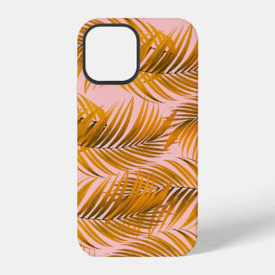 Tropisches realistisches Blätter-Muster-Trendmode iPhone 12 Hülle