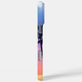 Tropisches Regenbogenfarbenpalmenmuster Case-Mate iPhone Hülle (Rückseite / Rechts)