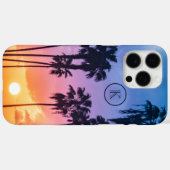 Tropisches Regenbogenfarbenpalmenmuster Case-Mate iPhone Hülle (Rückseite (Horizontal))