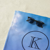 Tropisches Regenbogenfarbenpalmenmuster Strandtuch (Beispiel)