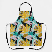 Tropisches Regenwald-Blätter Muster Schürze (Vorderseite)