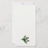 Tropisches Regenwald Toucan Foliage Babydusche Dankeskarte (Rückseite)