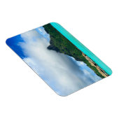 Tropisches Resort auf dem rechteckigen Bora Bora Magnet (Rechte Seite)