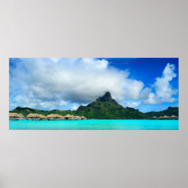 Tropisches Resort Bora Bora Poster-Panorama Poster