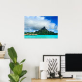 Tropisches Resort Bora Bora Poster-Panorama Poster (Heimbüro)