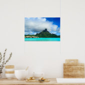Tropisches Resort Bora Bora Poster-Panorama Poster (Küche)