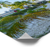 Tropisches Restaurant auf den Bahamas Poster (Ecke)