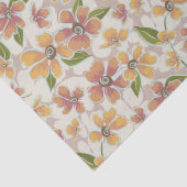 Tropisches Retro-Botanicum Seidenpapier (Detail)