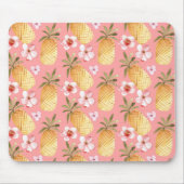 Tropisches Retro-Design mit Ananas Mousepad (Vorne)