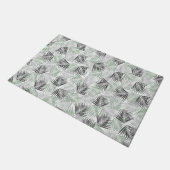 Tropisches Retro Muster #5 #palms #decor #art Fußmatte (Schrägansicht)