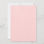 Tropisches Retro-Rosa Palmenbaum Sommerhochzeit Einladung (Rückseite)