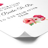 Tropisches Rezeptzeichen Poster (Ecke)