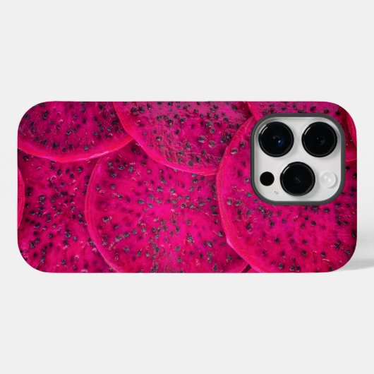 Tropisches Rosa Drachenfrucht Case-Mate iPhone Hülle (Rückseite (Horizontal))