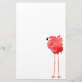 Tropisches rosa Flamingo-Briefpapier Briefpapier (Vorderseite)