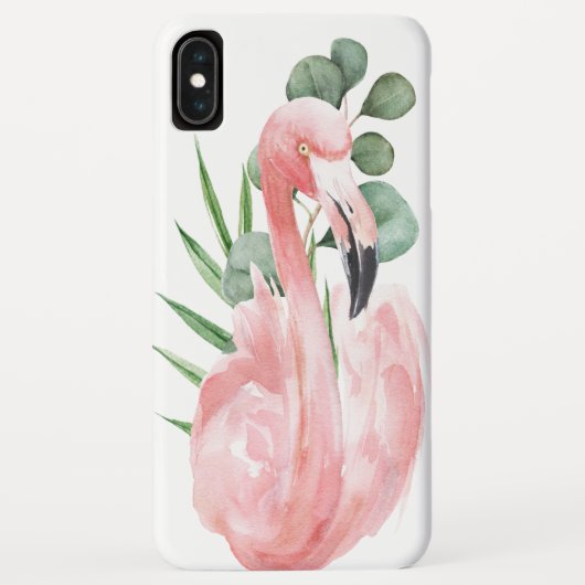 Tropisches Rosa Flamingo Case-Mate iPhone Hülle (Rückseite)