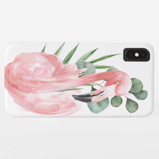 Tropisches Rosa Flamingo Case-Mate iPhone Hülle (Rückseite (Horizontal))