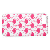 Tropisches rosa Flamingo-Muster Case-Mate iPhone Hülle (Rückseite (Horizontal))