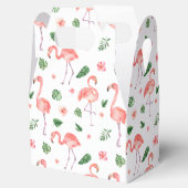 Tropisches rosa Flamingo-Muster Geschenkschachtel (Geöffnet)