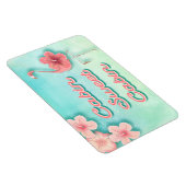 Tropisches rosa Flamingo Schifffahrtsgesellschaft Magnet (Rechte Seite)