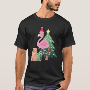 Tropisches rosa Flamingo Sommerferien I T-Shirt
