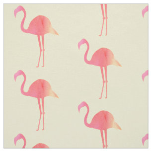 Tropisches rosa Flamingos-Muster Stoff