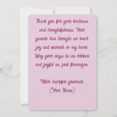 Tropisches rosa Flamingos Palm Trees Sun Flamingo Dankeskarte (Rückseite)