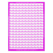 Tropisches rosa Flamingos Romantisches Herz zwei w Tischdecke (Vorderseite)