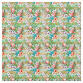 Tropisches rosa Flamingos Stoff (Muster)