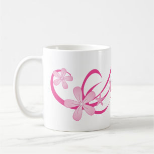 Tropisches Rosa Kaffeetasse