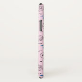 Tropisches rosa Memphis-Stilmuster Case-Mate iPhone Hülle (Hinten/Rechts)