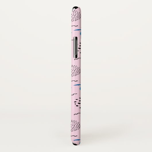 Tropisches rosa Memphis-Stilmuster Case-Mate iPhone Hülle (Hinten/Rechts)