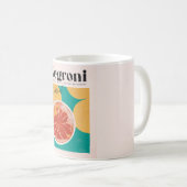 Tropisches Rosa Negroni Cocktail Retro Kaffeetasse (VorderseiteRechts)