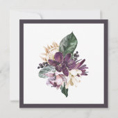 Tropisches Rosa Papagei Floral 60. Geburtstag Einladung (Rückseite)