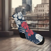 Tropisches Rosa und blutige Navy Socken