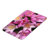 Tropisches Rosa und gelbe Blumen Magnet (Linke Seite)
