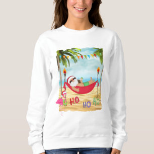 Tropisches Sankt-Weihnachtssweatshirt oder -T - Sweatshirt