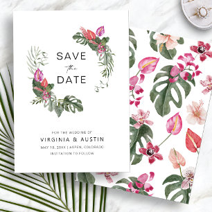 Tropisches Save The Date Einladung