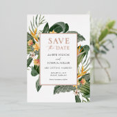 Tropisches Save the Date mit Einladung von Foto Fo (Stehend vorne)