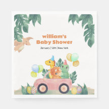 Tropisches schlüpfendes Ei Dino Auto Baby Shower 