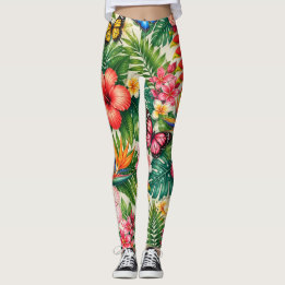 Tropisches Schmetterlingsmuster Leggings