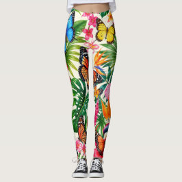 Tropisches Schmetterlingsmuster Leggings