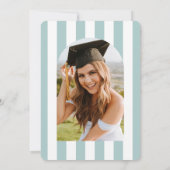 Tropisches Schwimmbad Sommerartikel Foto Abschluss Einladung (Rückseite)