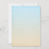 Tropisches Seashell Beach Brautparty Einladung (Rückseite)