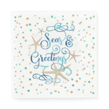 Tropisches "SEAson's Greetings" Dots Party