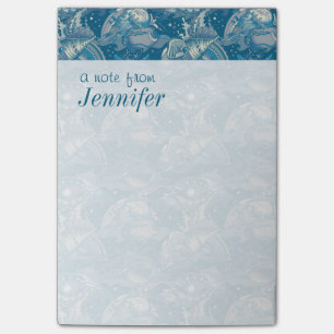 Tropisches Seemuster   addieren Ihren Namen Post-it Klebezettel