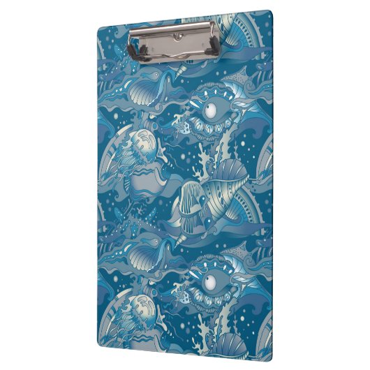 Tropisches Seemuster Klemmbrett (Links)