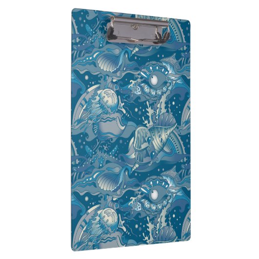 Tropisches Seemuster Klemmbrett (Rechts)