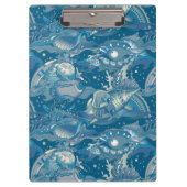 Tropisches Seemuster Klemmbrett (Vorderseite)