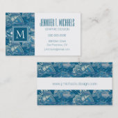 Tropisches Seemuster Visitenkarte (Vorne/Hinten)